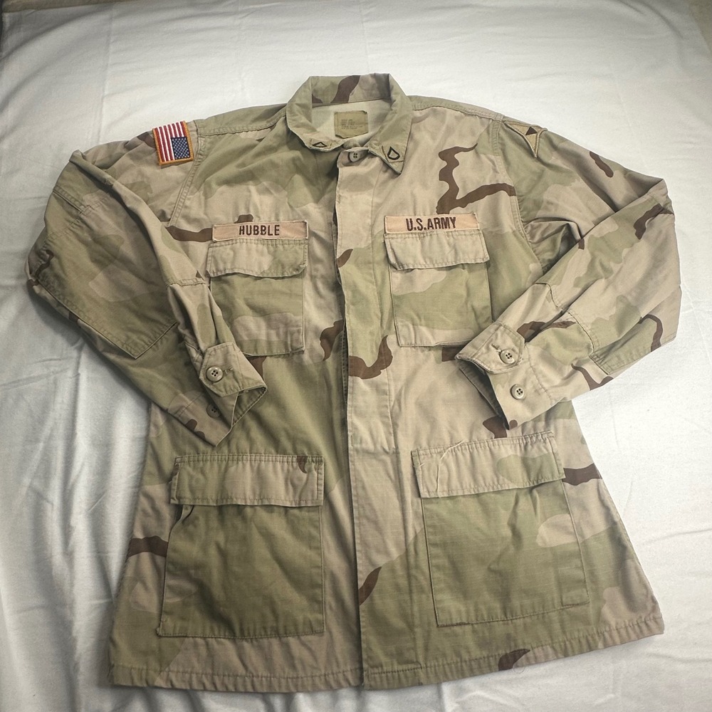 Vintage US Army Desert Camo Combat Jacket Medium Long Golden Mfg SP0100-99-D44